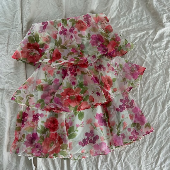Abercrombie & Fitch Dresses & Skirts - Abercrombie & Fitch Organza Tiered Strapless Mini Dress NWT